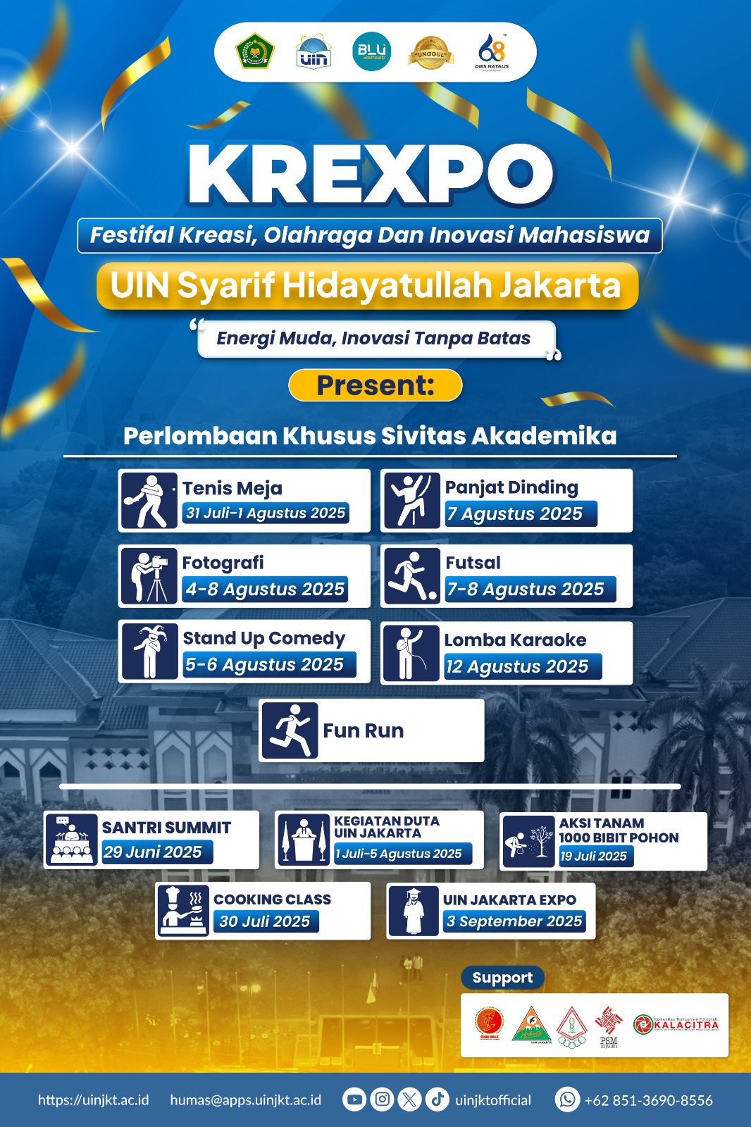 kategori lomba milad uin ke-68